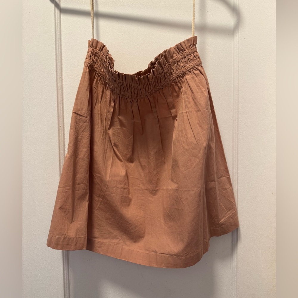 NWOT Free People Tube Top/Convertable‎ Skirt in Soft Brown